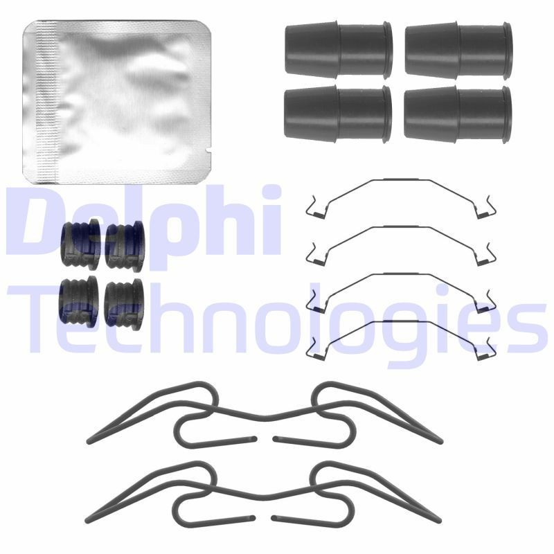 DELPHI LX0783 Lisakomplekt, ketaspiduriklotsid KODIAQ 1.5 TSI mHEV 150 HP Bensiin/elekter