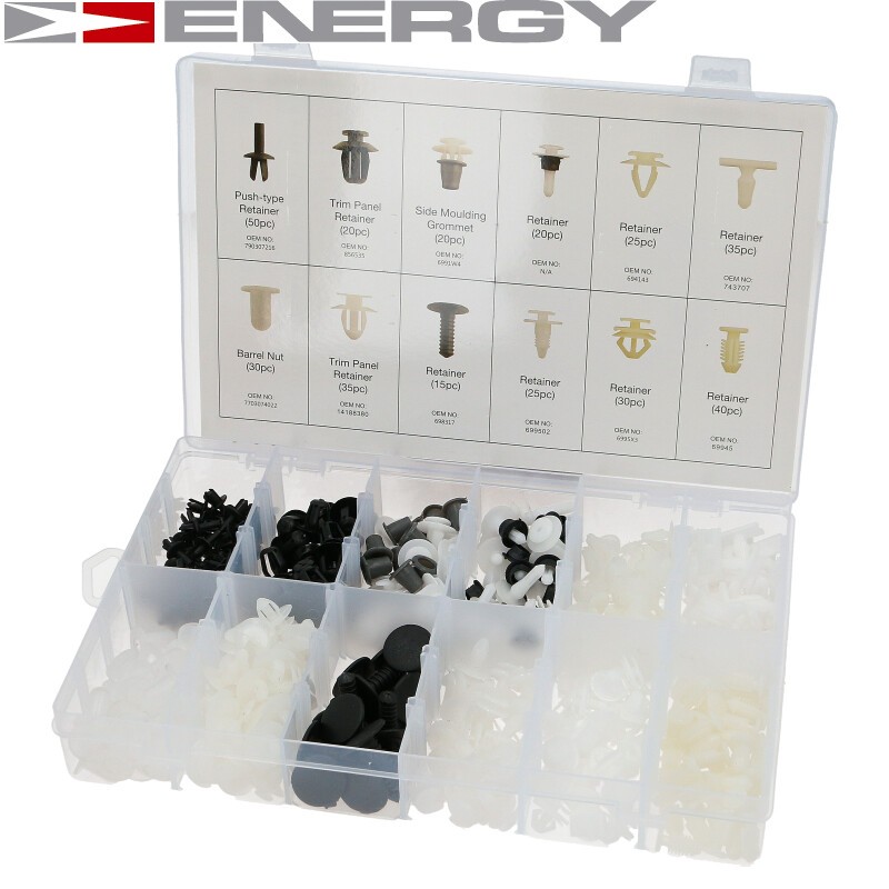 ENERGY NE00772 Clipssæt, karosseri CAPTUR 1.3 Flex (H5A2) 170 HK Benzin/Ethanol