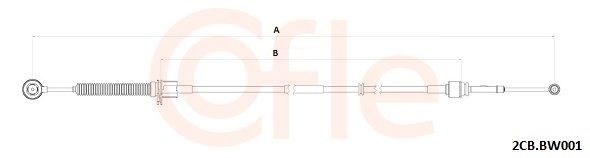 COFLE 92.2CB.BW001 Cable, manual transmission Convertible Cooper 120 PS Petrol 2015