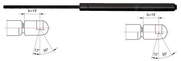 METZGER Gas Spring, rear windscreen Article number: 2110447 cheaply