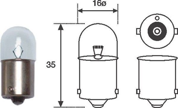 MAGNETI MARELLI Bulb, tail light Article number: 004008100000 cheaply