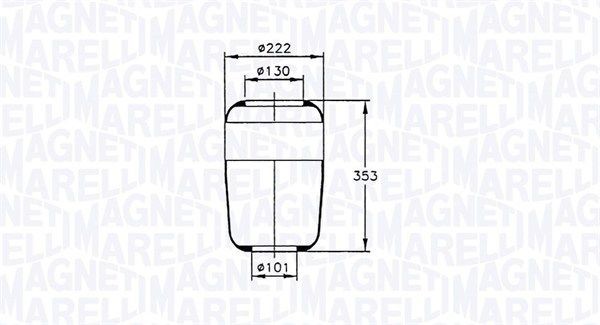 MAGNETI MARELLI Lõõts,õhkvedrustus Artikli number: 030607020020 soodsalt