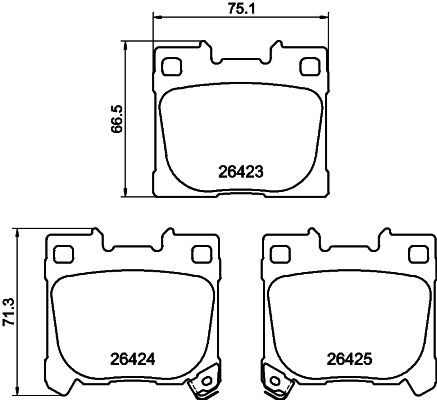 HELLA Plăcuțe de frână număr articol: 8DB 355 041-081 ieftin