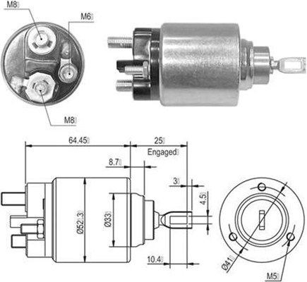 MAGNETI MARELLI Solenoidinis jungiklis, starteris prekės numeris: 940113050010 nebrangu