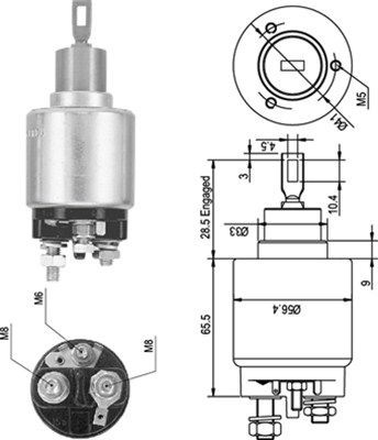 MAGNETI MARELLI Magnetafbryder, starter Varenummer: 940113050045 billige