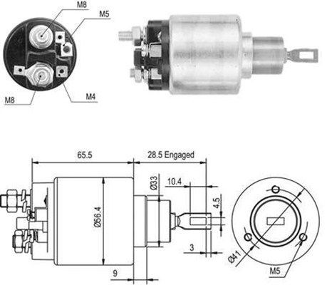 MAGNETI MARELLI Magnetafbryder, starter Varenummer: 940113050047 billige