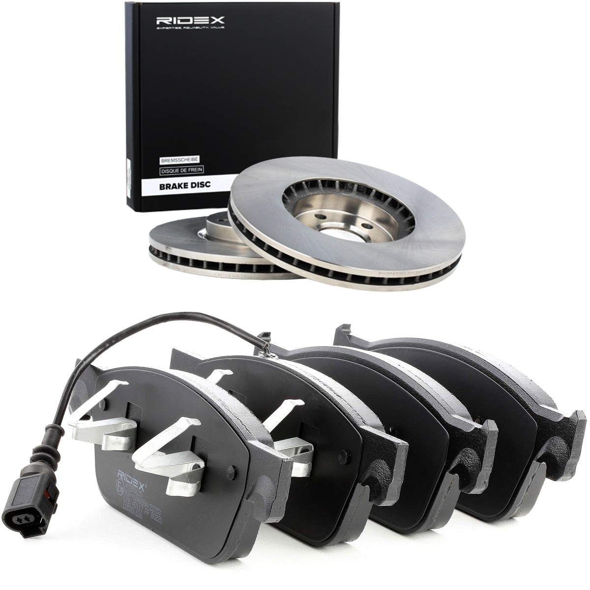 RIDEX Brake discs and pads set Article number: 3405B1796 cheaply
