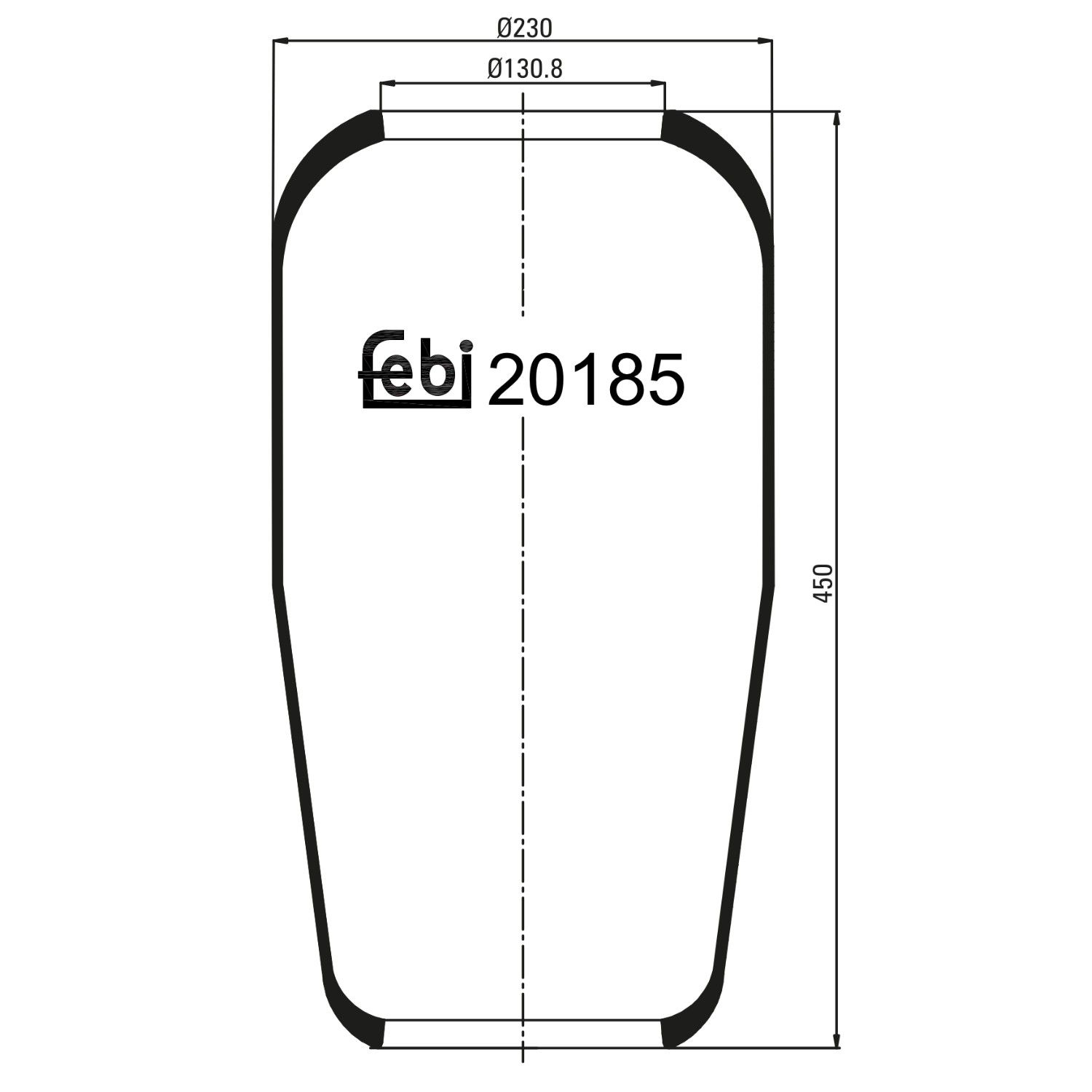 FEBI BILSTEIN Soffietto, Sospensione pneumatica Numero articolo: 20185 poco costoso
