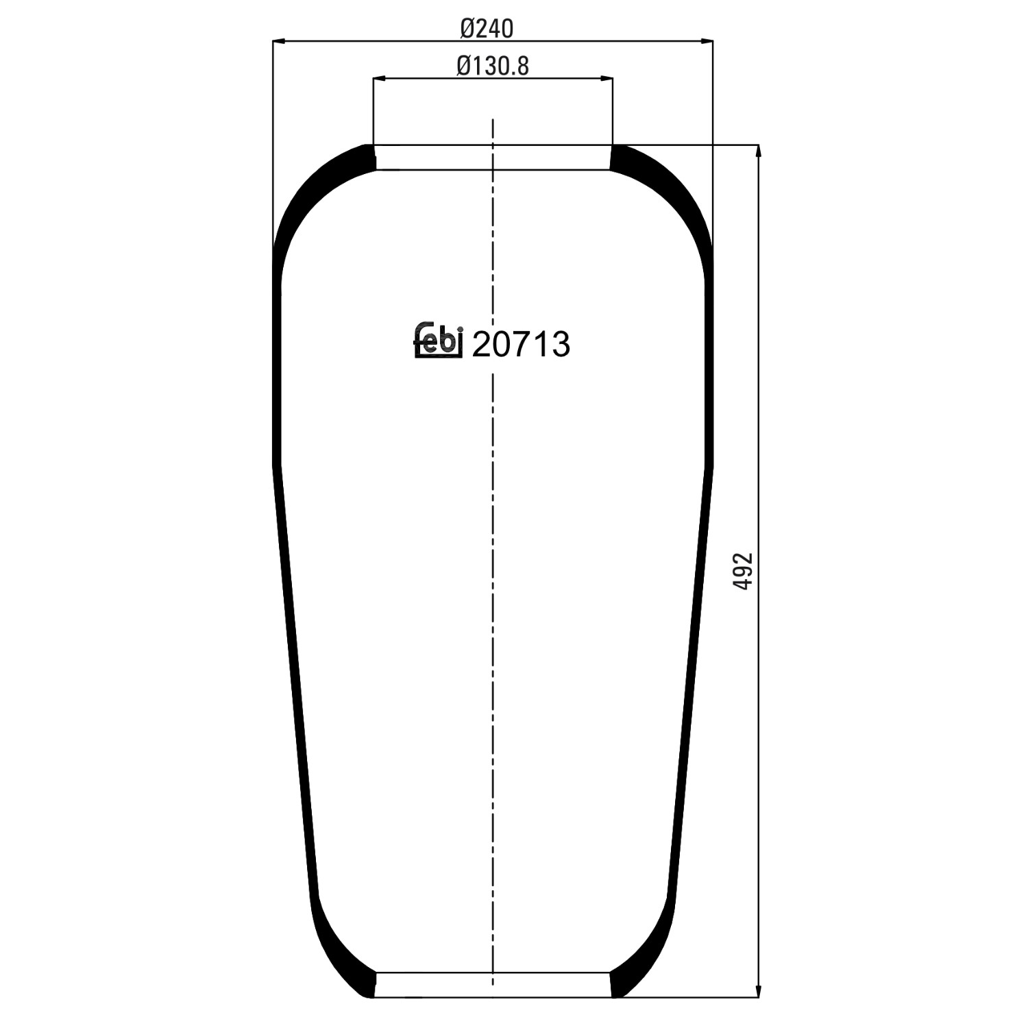 FEBI BILSTEIN Soffietto, Sospensione pneumatica Numero articolo: 20713 poco costoso