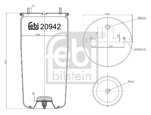FEBI BILSTEIN Cavo comando cofano motore Numero articolo: 26682 poco costoso