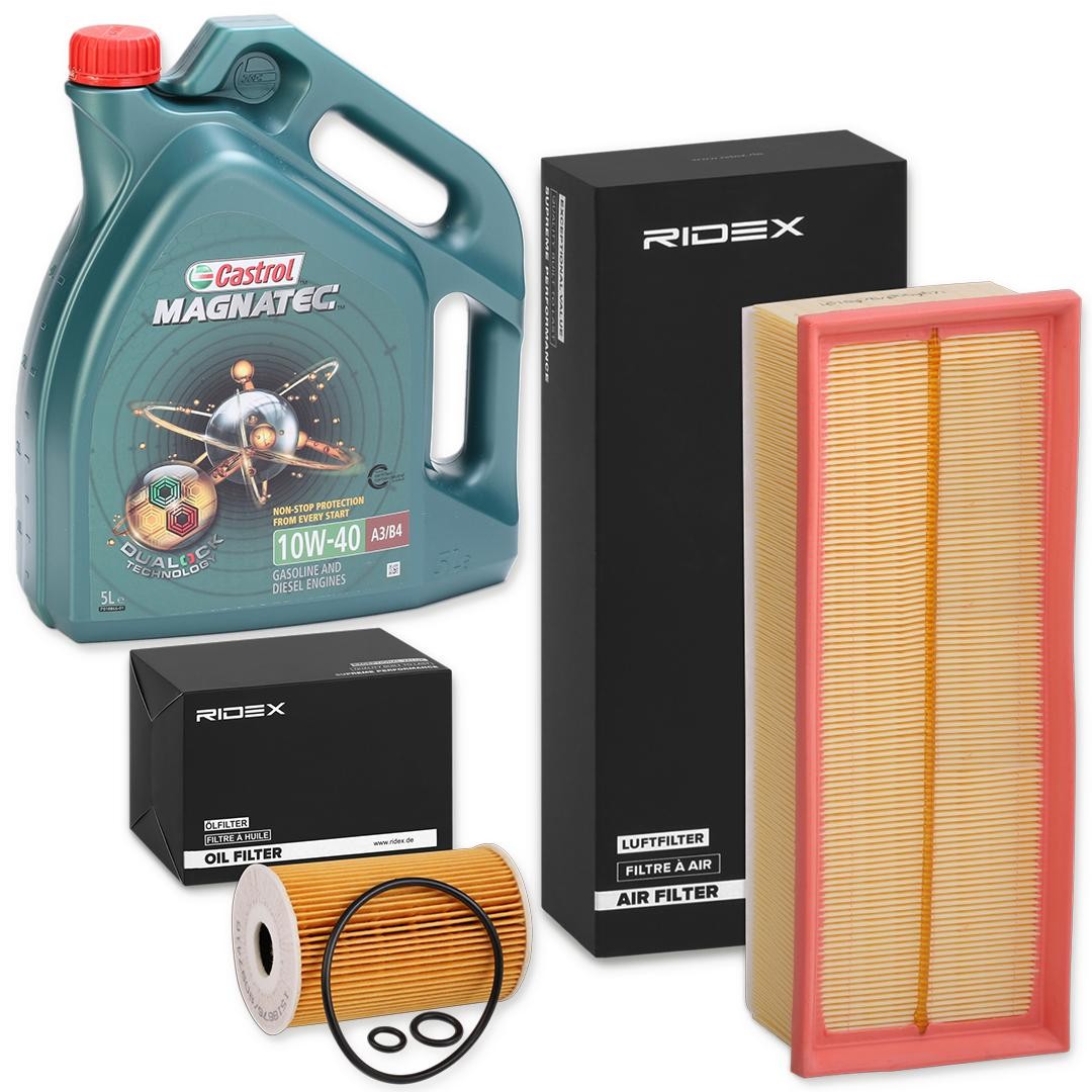 RIDEX Filtersæt med motorolie Varenummer: 100374T0031 billige