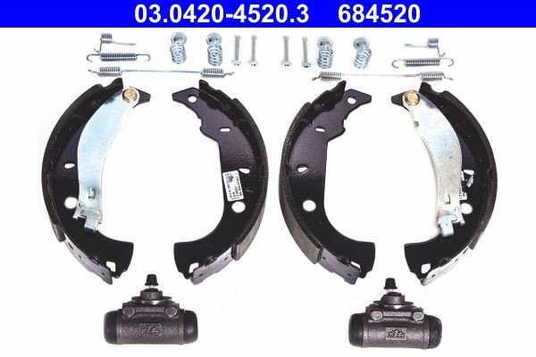 ATE Brake Shoe Set Original Kit Article number: 03.0420-4520.3 cheaply