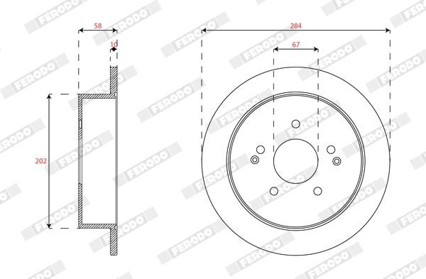 FERODO Brake disc Article number: DDF1992C cheaply