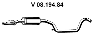 EBERSPÄCHER Etuäänenvaimentaja tuotenumero: 08.194.84 edullisesti