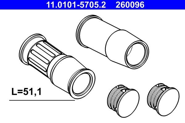 ATE Guide Sleeve Kit, brake caliper Article number: 11.0101-5705.2 cheaply
