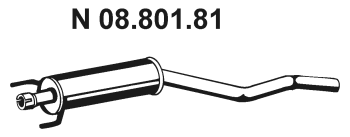 EBERSPÄCHER Middle silencer Article number: 08.801.81 cheaply