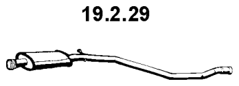 EBERSPÄCHER Vidurinis duslintuvas prekės numeris: 19.2.29 nebrangu