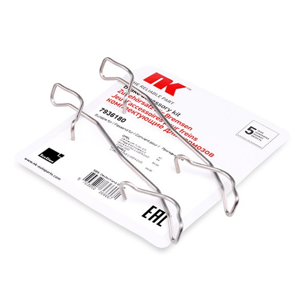 NK 7936180 Accessory Kit, disc brake pads ASTRA 1.9 CDTi (L67) 150 PS Diesel 2010