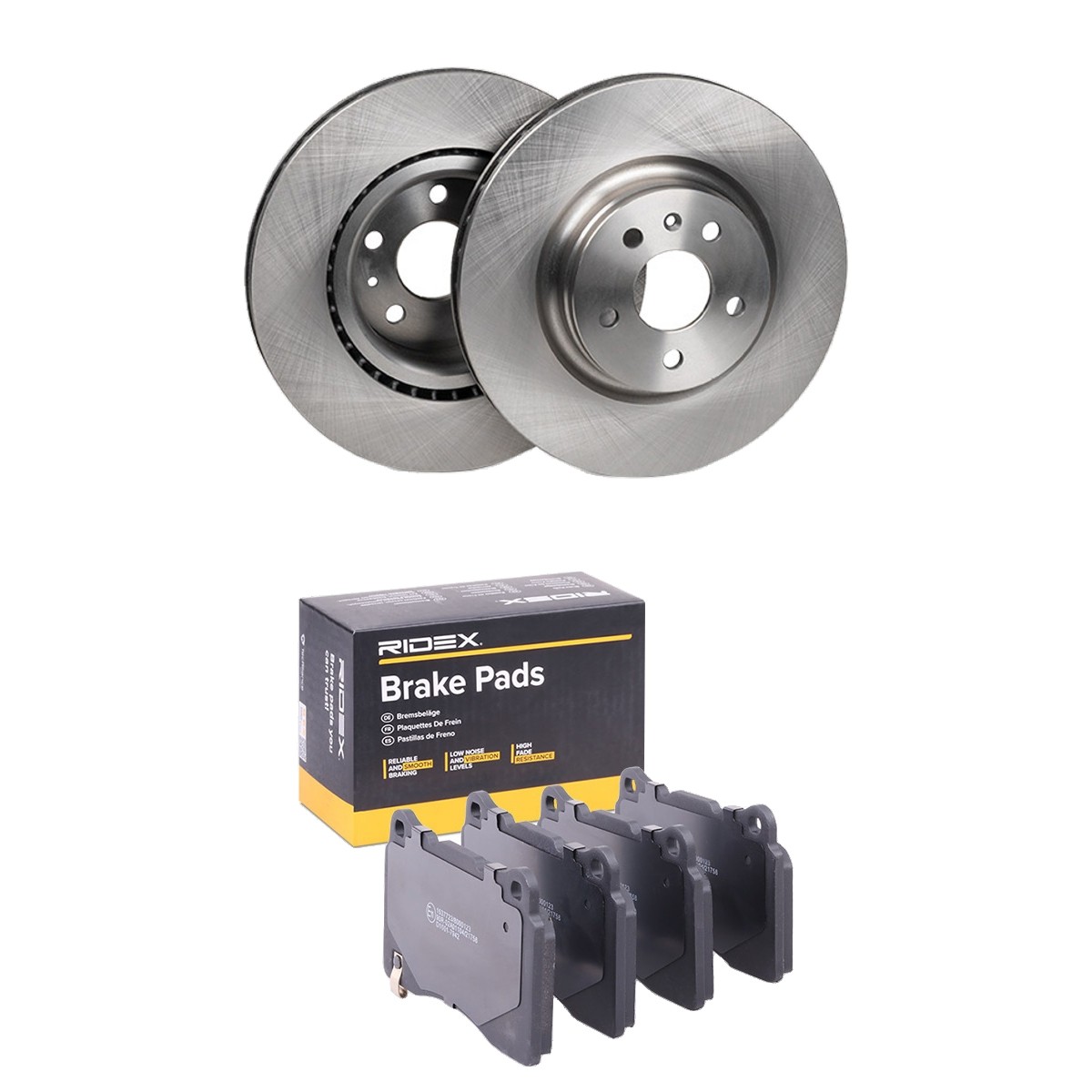 RIDEX Brake discs and pads set Article number: 3405B2525 cheaply