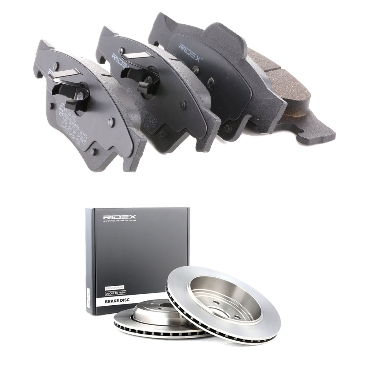 RIDEX Brake discs and pads set Article number: 3405B3369 cheaply