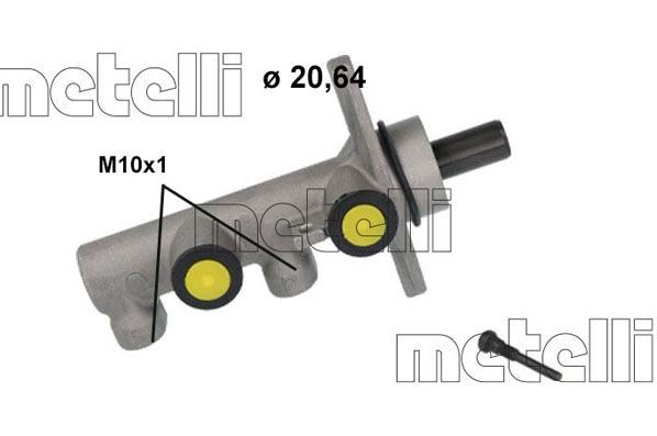 METELLI Cilindro principal de freno Número de artículo: 05-1239 a buen precio