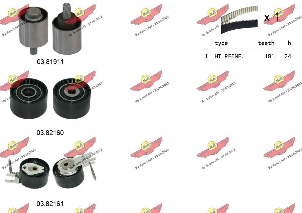 AUTOKIT Timing belt kit Article number: 04.5490 cheaply