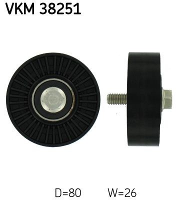 SKF Umlenk- / Führungsrolle, Keilrippenriemen Artikelnummer: VKM 38251 günstig