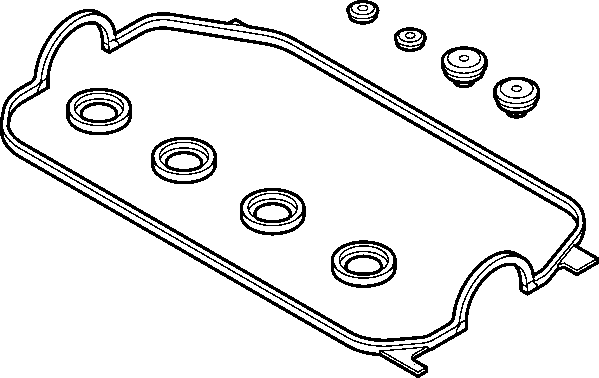 ELRING Gasket Set, cylinder head cover Article number: 072.770 cheaply