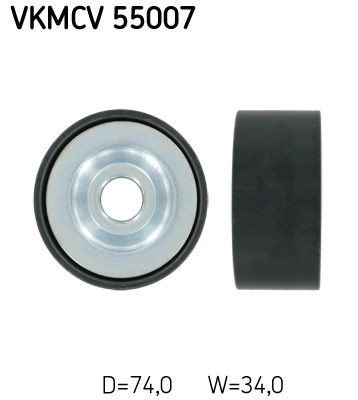 SKF Umlenk- / Führungsrolle, Keilrippenriemen Artikelnummer: VKMCV 55007 günstig