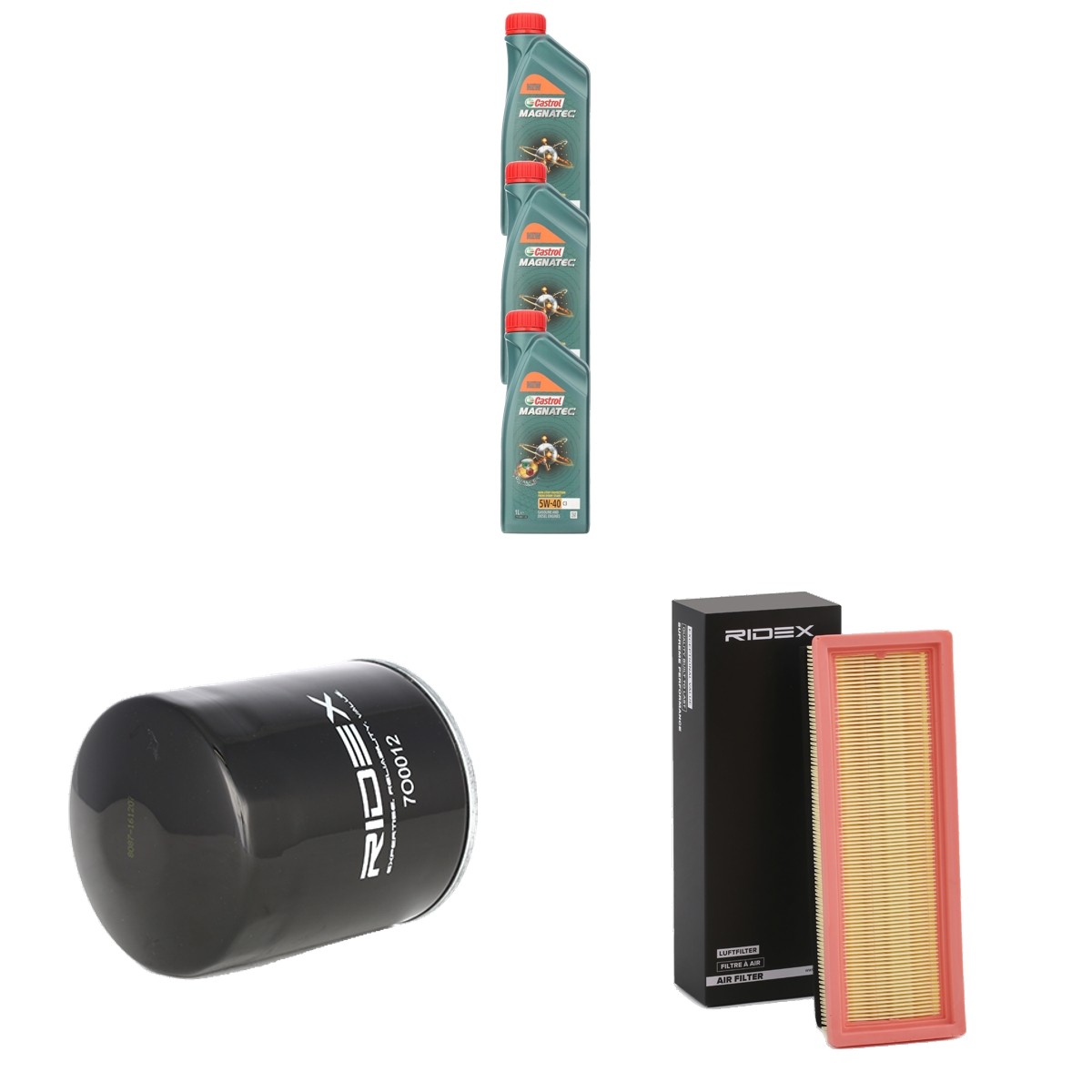RIDEX Filtersatz mit Motoröl Artikelnummer: 100374T0191 kaufen