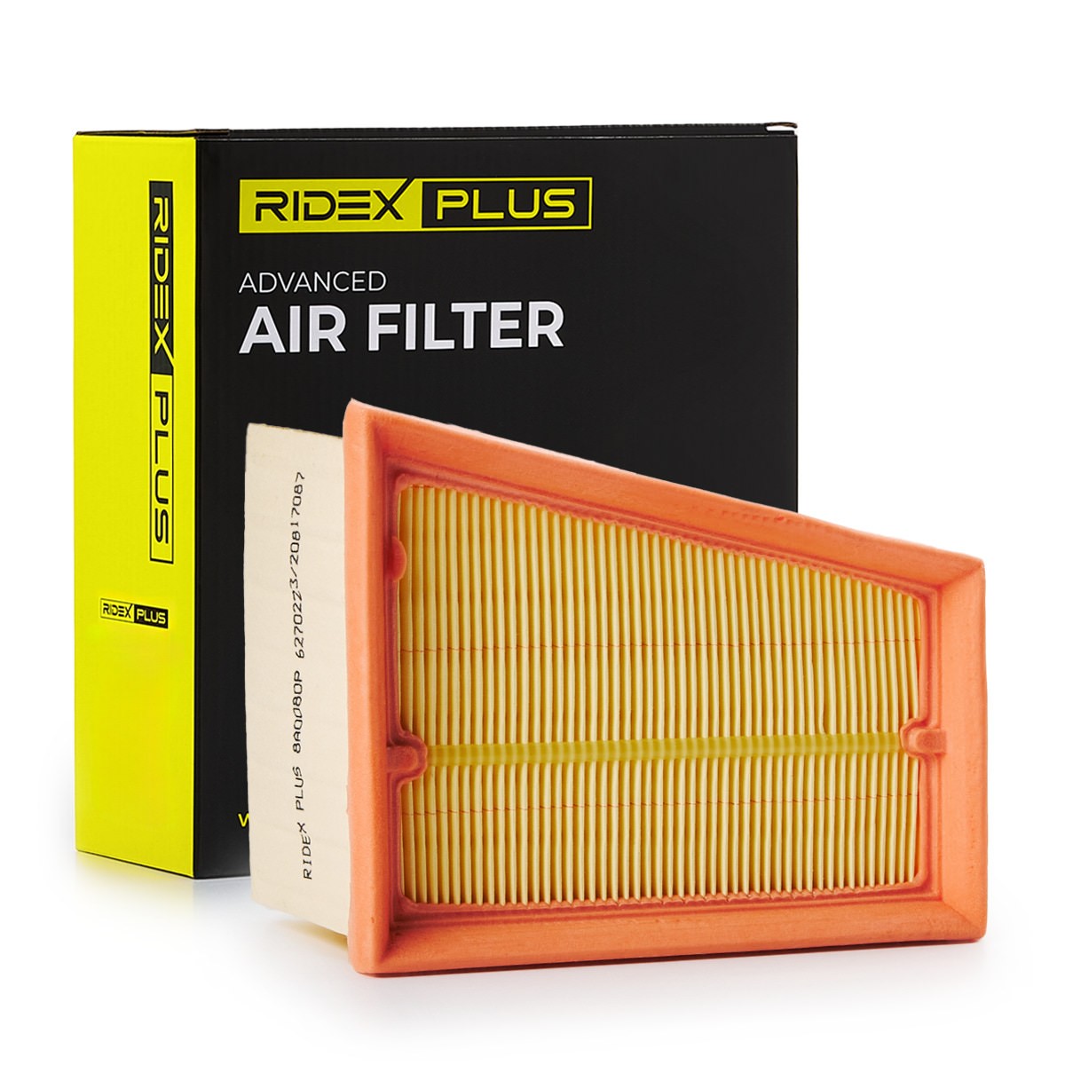 RIDEX PLUS Luftfilter Varenummer: 8A0080P billige