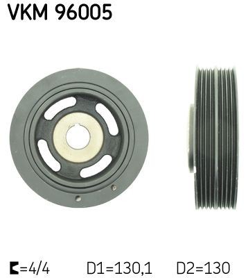 SKF Crankshaft pulley Article number: VKM 96005 cheaply