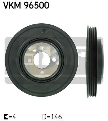 SKF Crankshaft pulley Article number: VKM 96500 cheaply