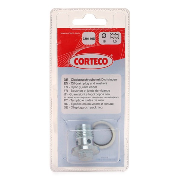CORTECO Sealing Plug, oil sump Article number: 220140S cheaply