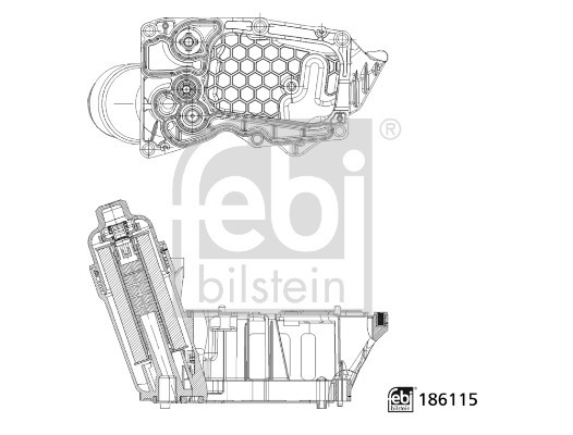 FEBI BILSTEIN Oliefilterhus Varenummer: 186115 billige