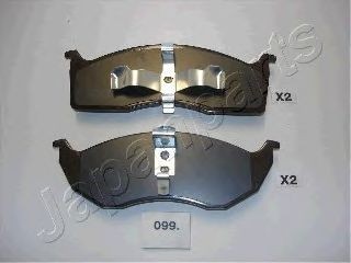 JAPANPARTS Augstas veiktspējas bremžu uzliku komplekts raksta numurs: PA-099P lēti