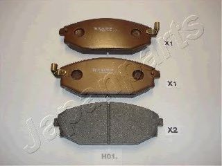 JAPANPARTS Augstas veiktspējas bremžu uzliku komplekts raksta numurs: PA-H01P lēti