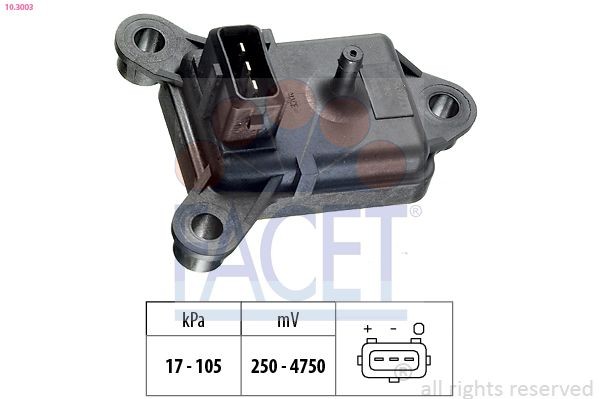 FACET Air Pressure Sensor, height adaptation Article number: 10.3003 cheaply