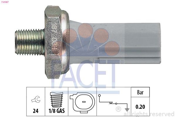 FACET Oil Pressure Switch Article number: 7.0187 cheaply