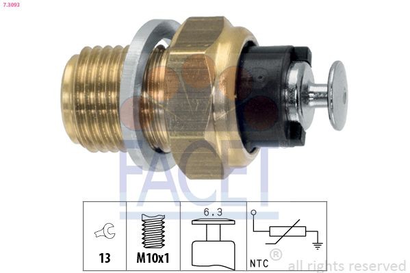 FACET Oil temperature sensor Article number: 7.3093 cheaply