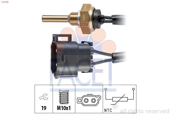 FACET Sensor, coolant temperature Article number: 7.3110 cheaply