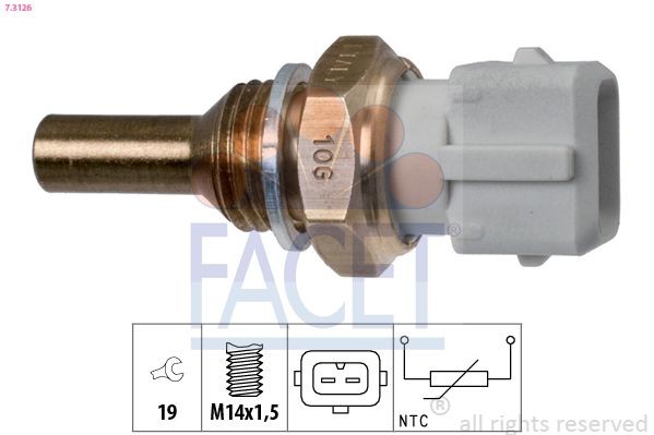 FACET Sensor, Kühlmitteltemperatur Artikelnummer: 7.3126 kaufen