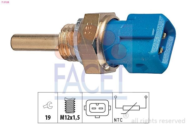 FACET Oil temperature sensor Article number: 7.3128 cheaply