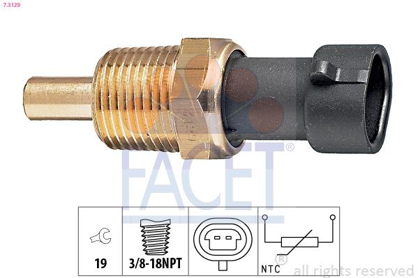 FACET Sensore temperatura olio Numero articolo: 7.3129 poco costoso