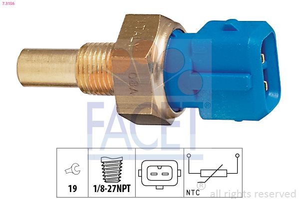 FACET Sensore, Temperatura refrigerante Numero articolo: 7.3156 poco costoso