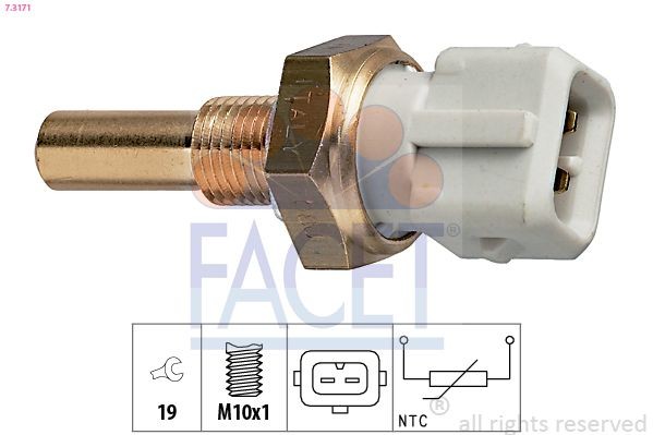 FACET Sensor, Kühlmitteltemperatur Artikelnummer: 7.3171 kaufen
