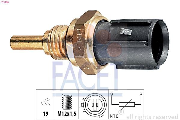 FACET Oil temperature sensor Article number: 7.3198 cheaply