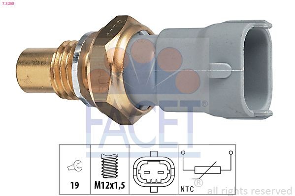 FACET Sensor, coolant temperature Article number: 7.3268 cheaply