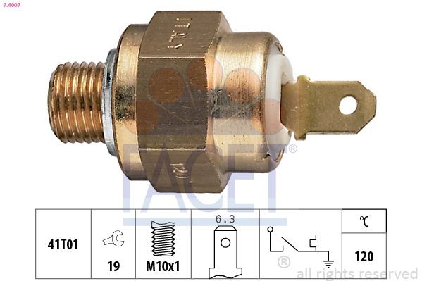 FACET Temperature Switch, coolant warning lamp Article number: 7.4007 cheaply
