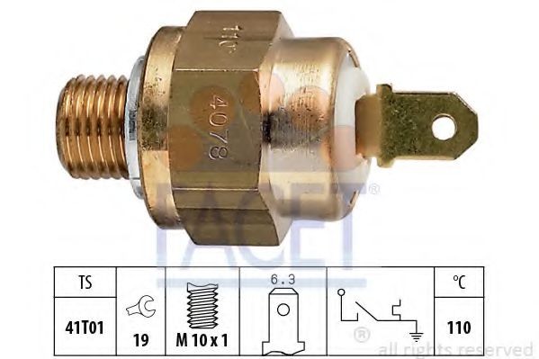 FACET Temperature Switch, coolant warning lamp Article number: 7.4078 cheaply
